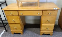 7 Drawer knee hole desk, 44" wide