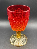 Fenton Glass Amberina Heirloom Wine Goblet