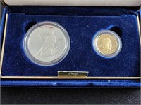 1997 JACKIE ROBINSON COMMEMORATIVE GOLD AND SILVER