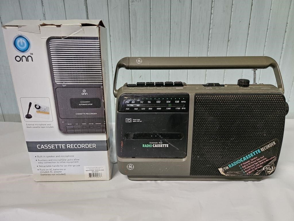 AM FM cassette & cassette recorder