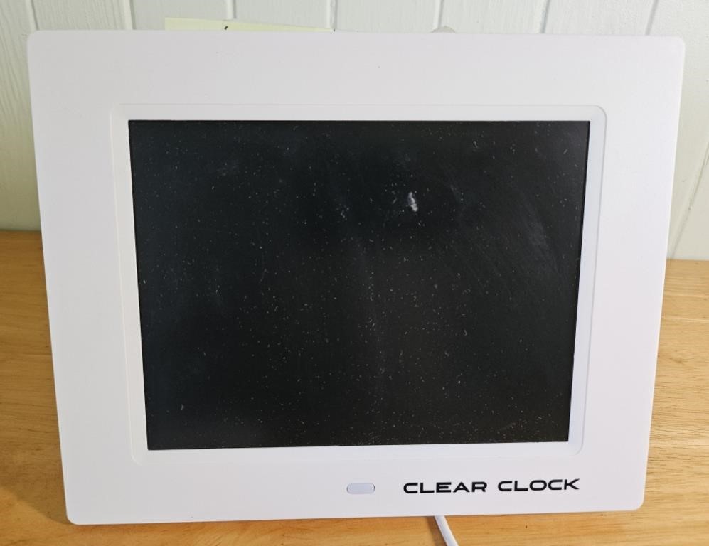 Clear clock/digital clock