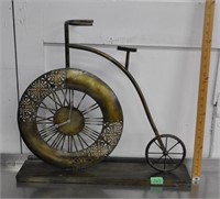 Metal bicycle clock home decor - info