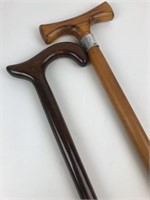 (2) Classic Wooden Canes