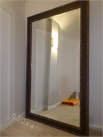 Large framed wall mirror