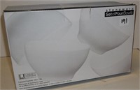New Set of White Stoneware Bowls