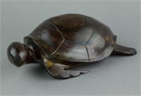 Chinese Huanghuali Carved Turtle