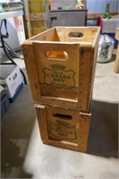 Pair Canada Dry Crates