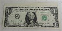 10 - 1963A $1 FRN, Fowler, CU, consecutive