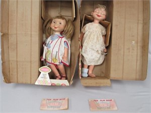 (2) AMERICAN CHARACTER WHIMSIES WITH BOXES: