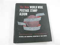 Vtg World Wide Postage Stamp Album w/ Some Stamps