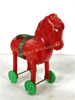 Vintage Plastic Trojan Horse Candy Container