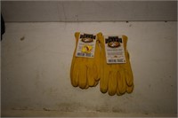 Leather Work Gloves- Medium New