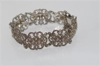 Antique German silver marcasite bracelet