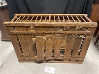 Vintage Wooden Chicken Crate 35"x11"x23"
