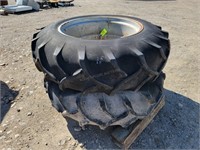 2-- Tractor Tires w/ Rims