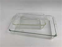 Pair of Fire-King/ Pyrex Glass Baking Dishes