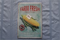 Retro Tin Sign "Farm Fresh Dairy Fresh"