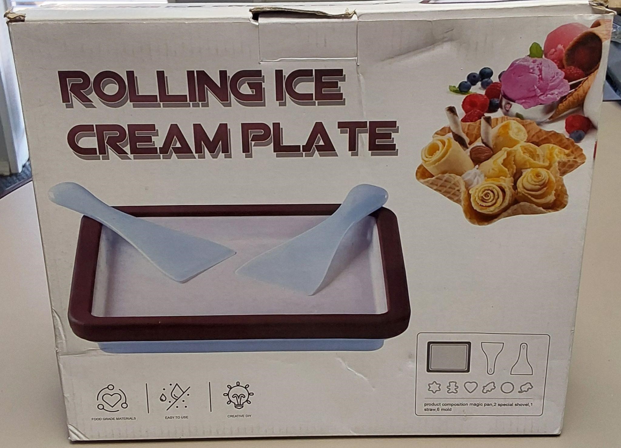 Rolling Ice Cream Plate