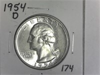 1954-D Washington Quarter