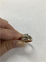 Real 5.1 gram, 14k, 3.4 mm Diamond ring. 15/100
