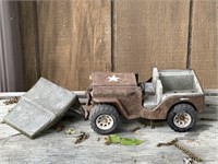 vintage diecast military Jeep toy