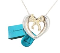 Tiffany & Co. Heart Ribbon Necklace