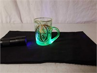 Early Uranium Glass Cup