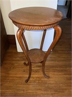 16 inch round antique table