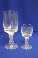 Lot of 2 Rosenthal Bleikristall Crystal Goblets