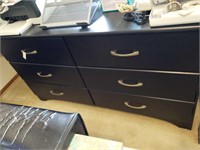 Particle Board Dresser, Black