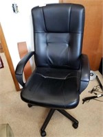 Rolling Black Arm Office Chair