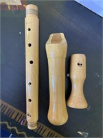 Wooden Flute with Case