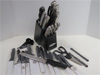 Two Sets "Farberware" Stainless Steel Knife Sets