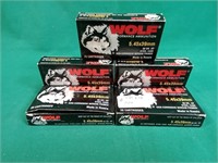 Wolf 5.45x39 ammo, steel case, hollow point