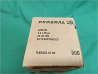 Federal 5.7x28 one sealed case. 40gr TMJ. 50 per