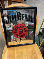 Jim Beam glass picture 19” x 15”