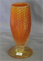 N's Corn vase w/stalk base - marigold