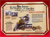 11x15” Harley-Davidson 1928 Advertising Sign Repo