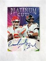 Patrick Mahomes & Tom Brady Platinum Ink Facs Auto