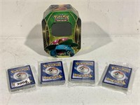 4 New Packs Pokémon Cards & Tin