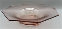 Vintage Lancaster Pink Depression Glass Bowl