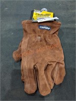 tough Working Gloves Size XL Brown