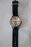 FRYE MENS LEATHER BAND WATCH - USED