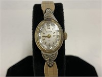 Bulova 10kt Rolled Gold & Diamonds Watch