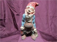 Antique cast iron doorstop. Gnome w/keys.