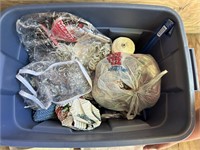 Bin of Assorted Knitting Items