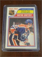 1985 OPC WAYNE GRETZKY HOCKEY TRADING CARD