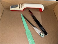 Knife sharpener in vintage letter openers
