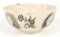 Antique English creamware bowl - circa 1820 with