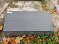 Granite headstone: 24.5"W x 8.5"D x 8"H